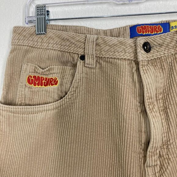 Empyre Relax Corduroy Pants Mens 32 Tan Straight Leg 5 Pocket Casual Jeans - Picture 6 of 16